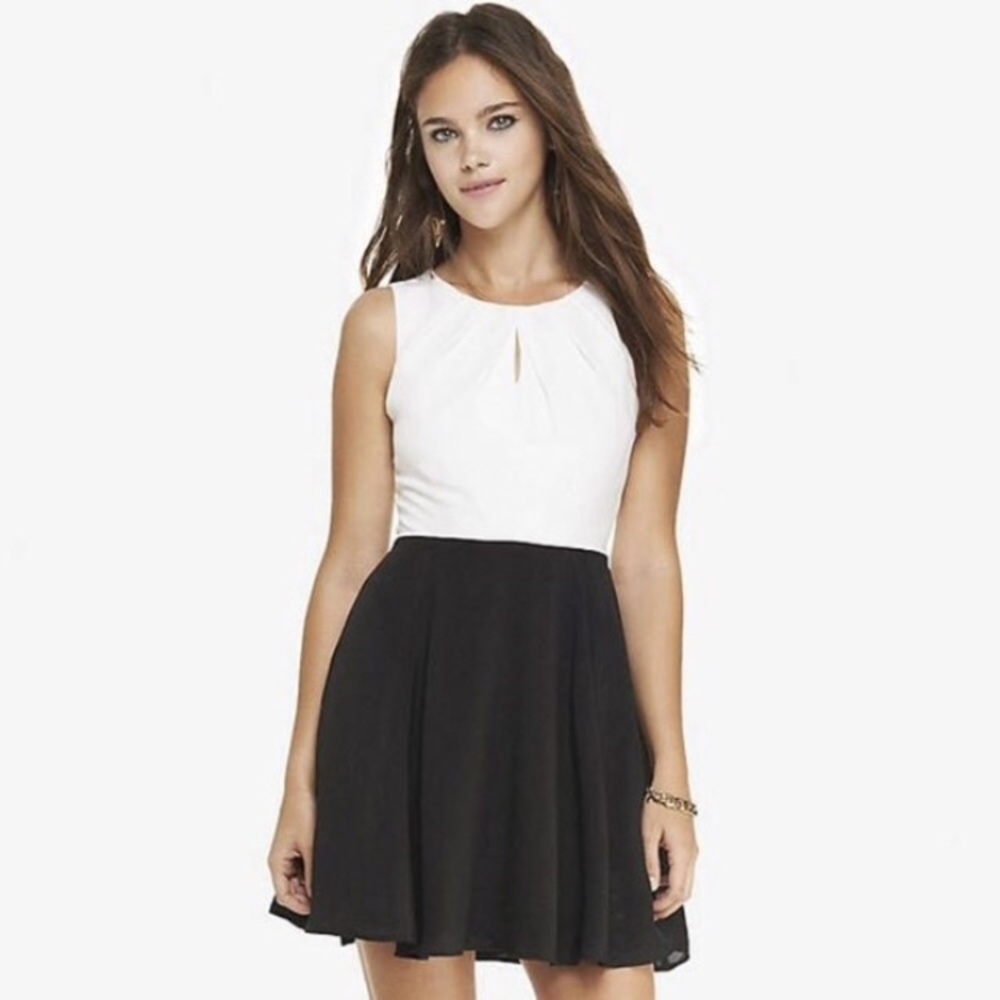 Express keyhole party dress